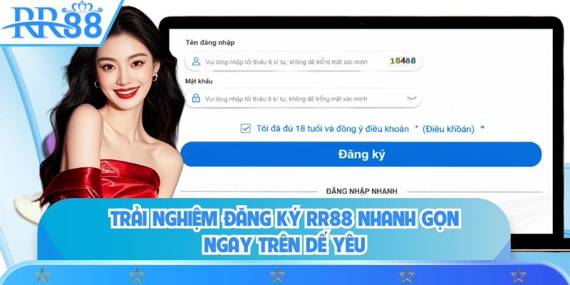 Trải nghiệm đăng ký RR88 nhanh gọn ngay trên dế yêu 